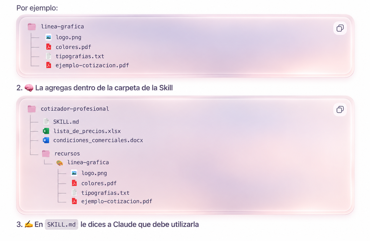 Skills automatizando un proceso